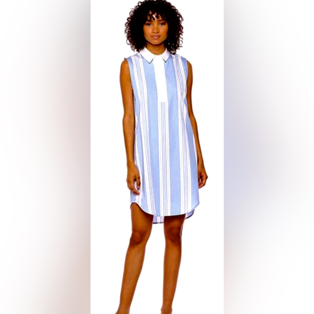 Equipment Femme Striped Signature Shirt Dress Zb12